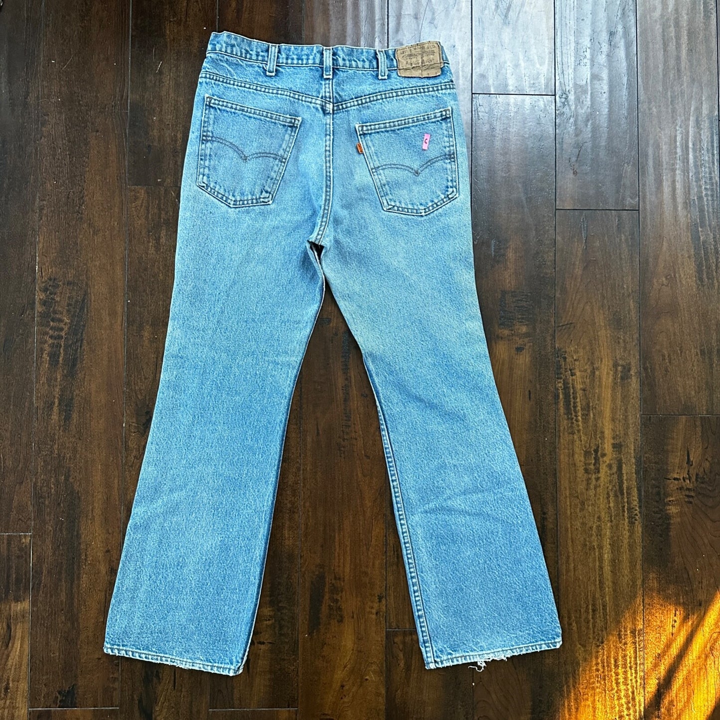 Levis 517 Vintage 80s USA Orange Tab Bootcut Flare Blue Jeans 34x31 Act 31x28