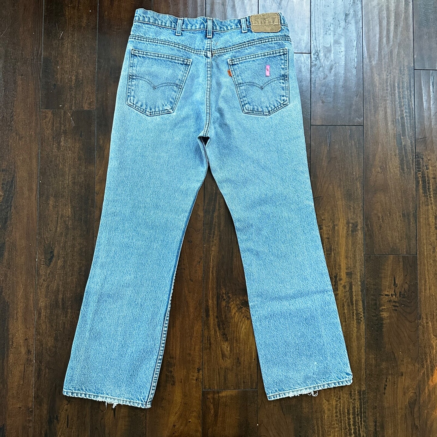 Levis 517 Vintage 80s USA Orange Tab Bootcut Flare Blue Jeans 34x31 Act 32x29