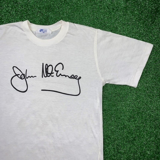 Nike Vintage T Shirt USA Rare Challenge Court John McEnroe Tennis OG 80s Japan