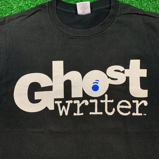 Ghost Writer Promo Vintage Nike T Shirt USA Rare Movie Rap TV Show 90s OG Memory