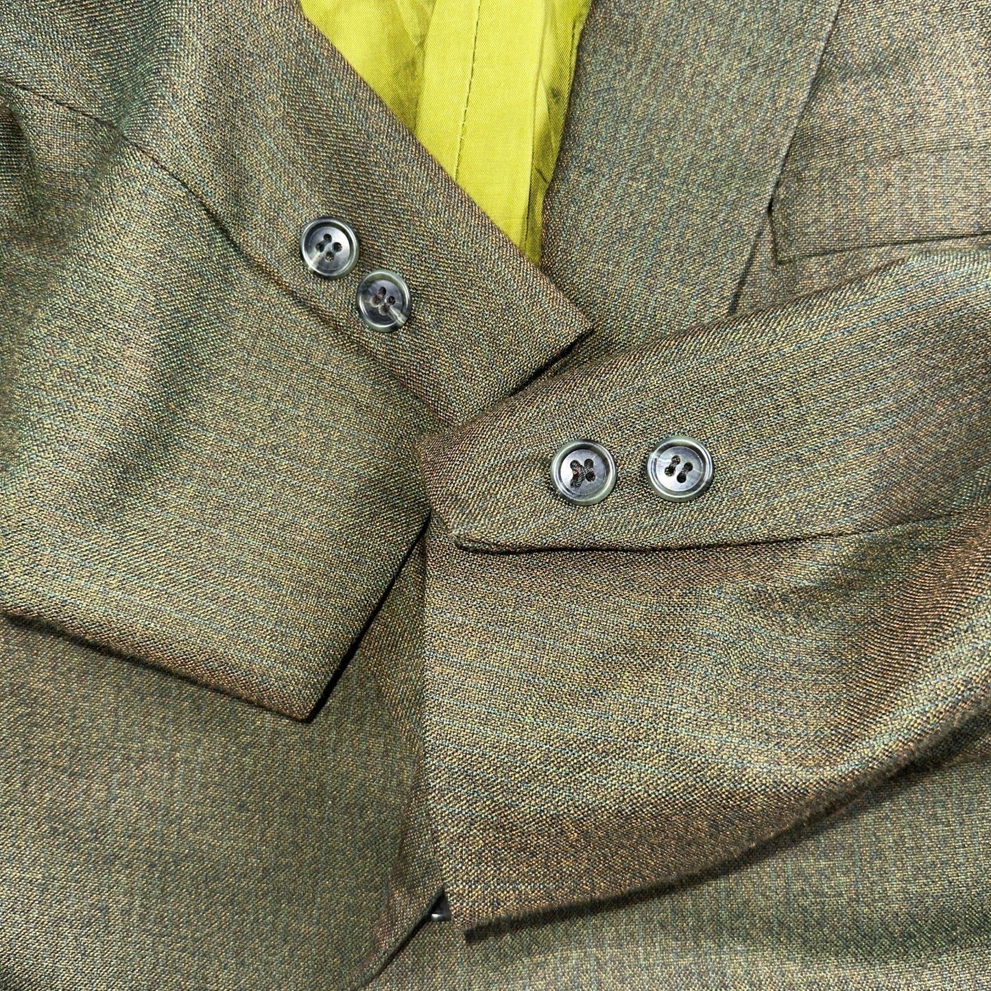 1960s Avocado Green Blazer Sport Coat Mens 44 Suit Jacket VTG Union 60s J&F