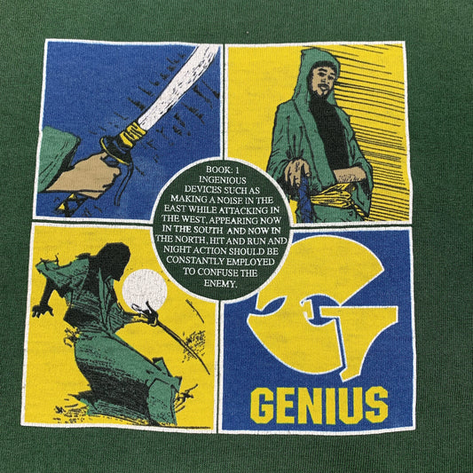 GZA Wu Tang Vintage T Shirt Karate Rap Wu Wear 90s Art Photo NYC Gangsta Music