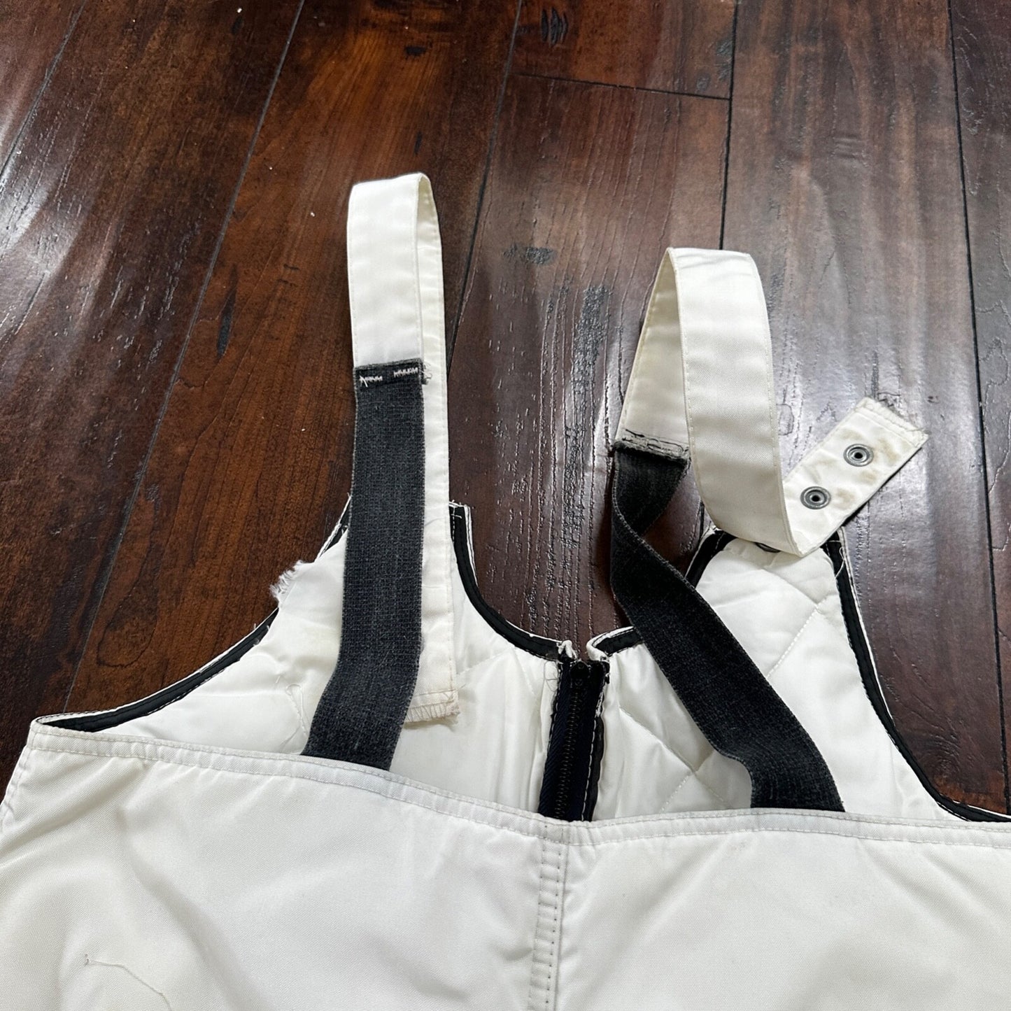 1960s Arcticwear Arctic Cat Bib Overalls Snow Suit Black Size L Vintage Zip Legs