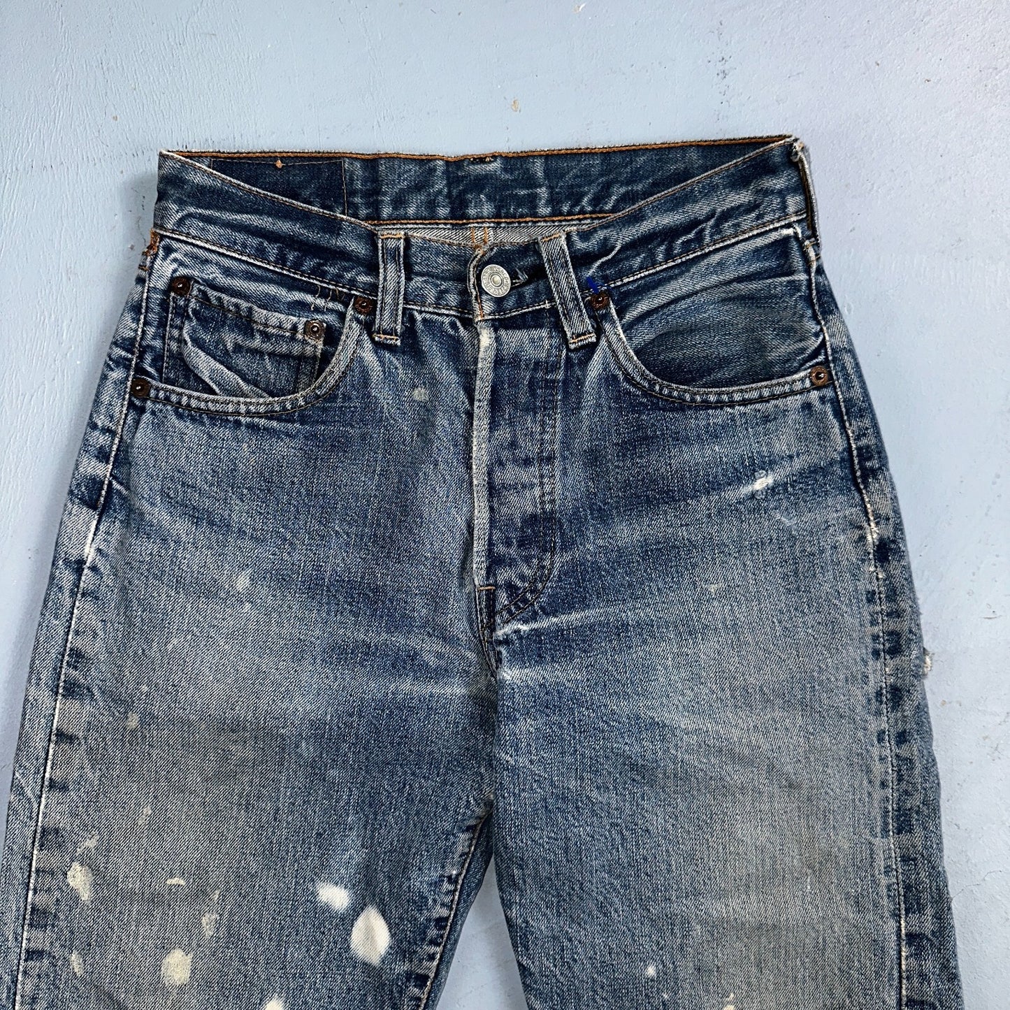 Levis 501 Big E Vintage 60s Redline Selvedge USA XX 1960s Jeans Act 24x27