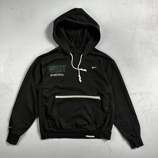 Nike After Hood Hoodie Sweatshirt Men's Size M Dri Fit West Basketball Black