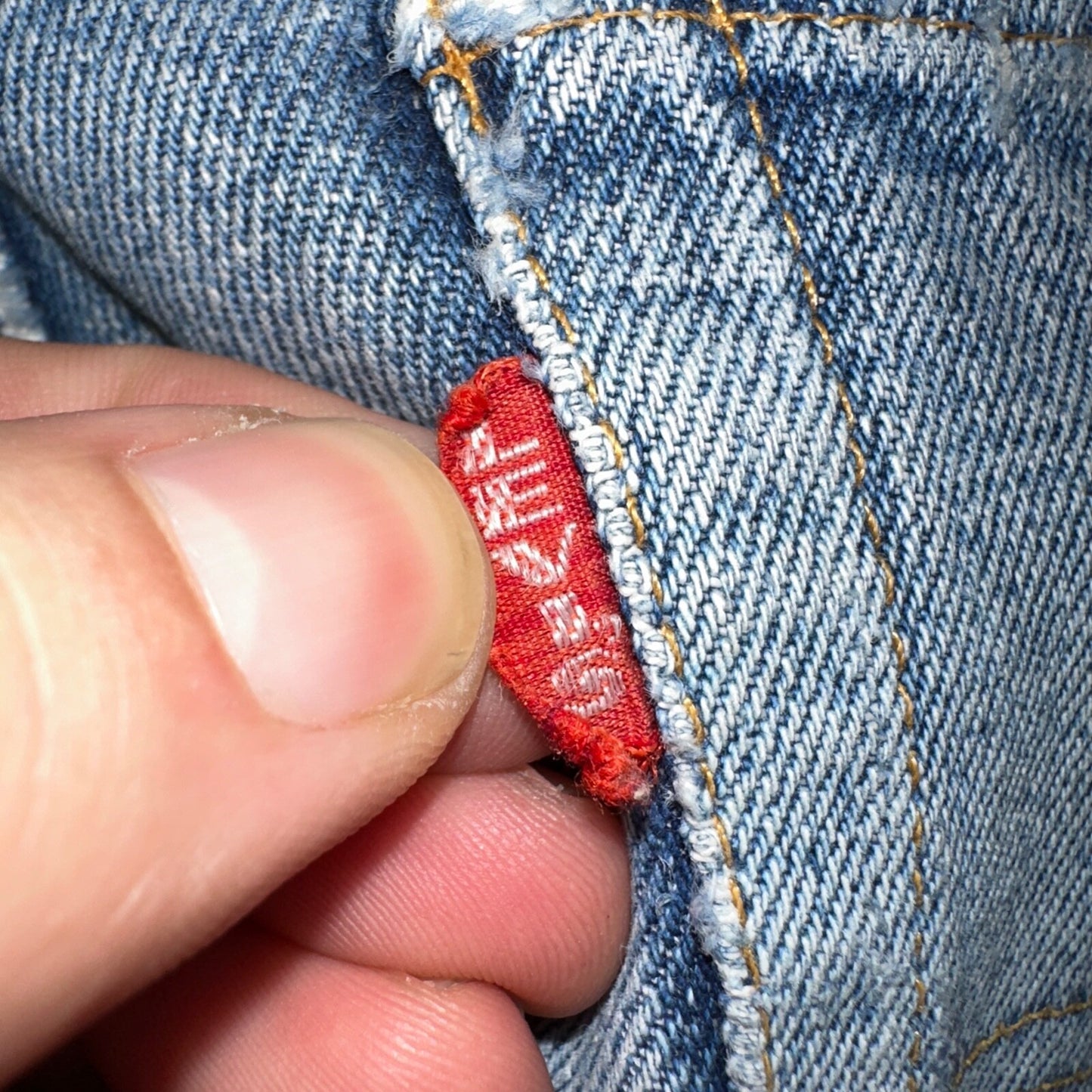 Levis 501 Big E Vintage 60s Redline Selvedge USA XX 1960s Jeans 28x34 Act 25x30