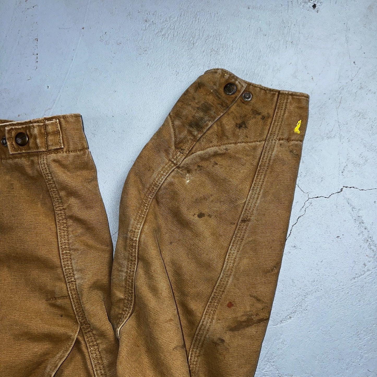 Carhartt VTG Detroit Jacket Men's Large Lined Blanket Workwear J97 CML Thrashed