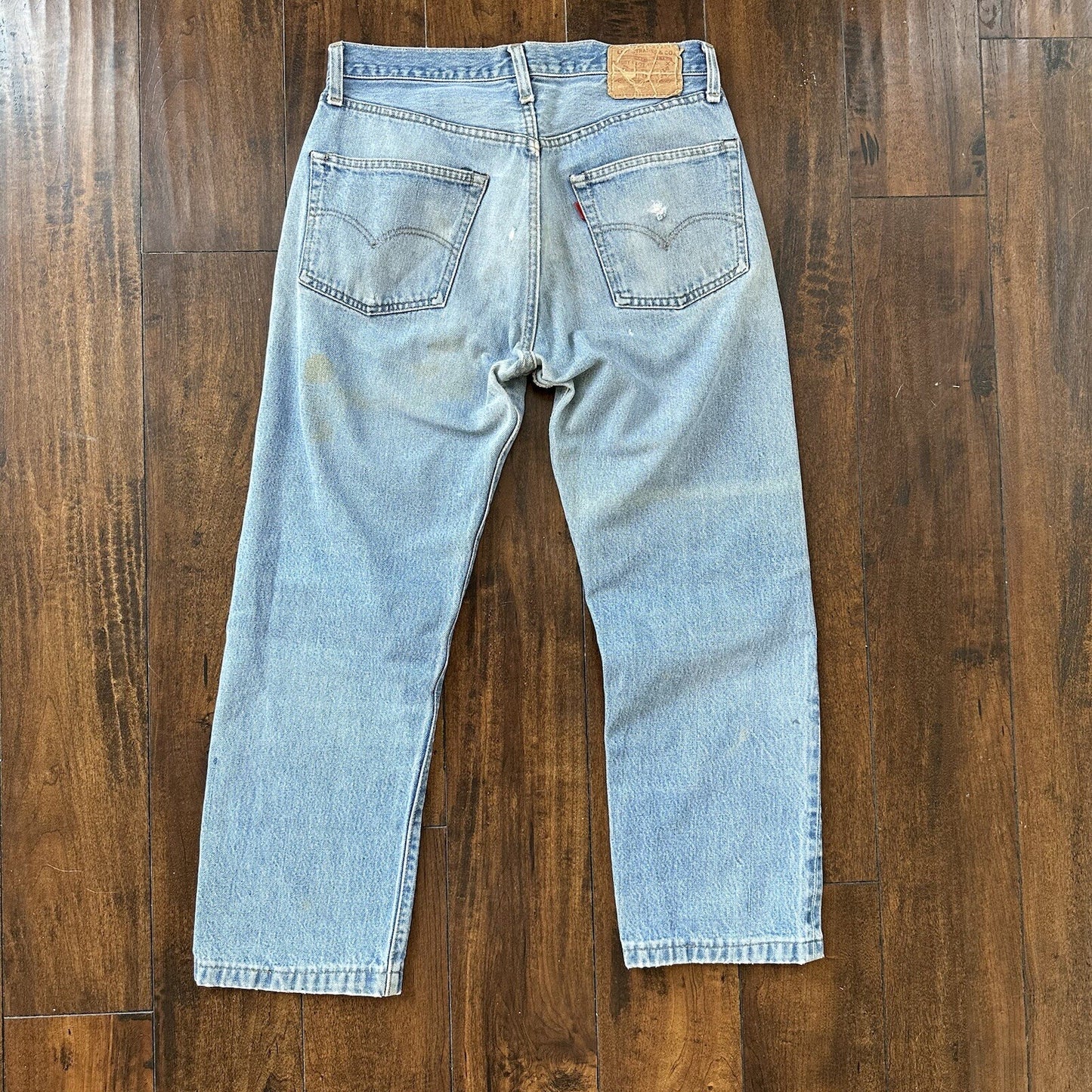 Levis Vintage 80s Redline Selvedge USA 501 XX Jeans 66 70s 33x36 Act 31x26