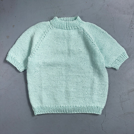 VTG 50s 60s Hand Knit Cable Sweater Handmade Rockabilly Cottage Core Grandma