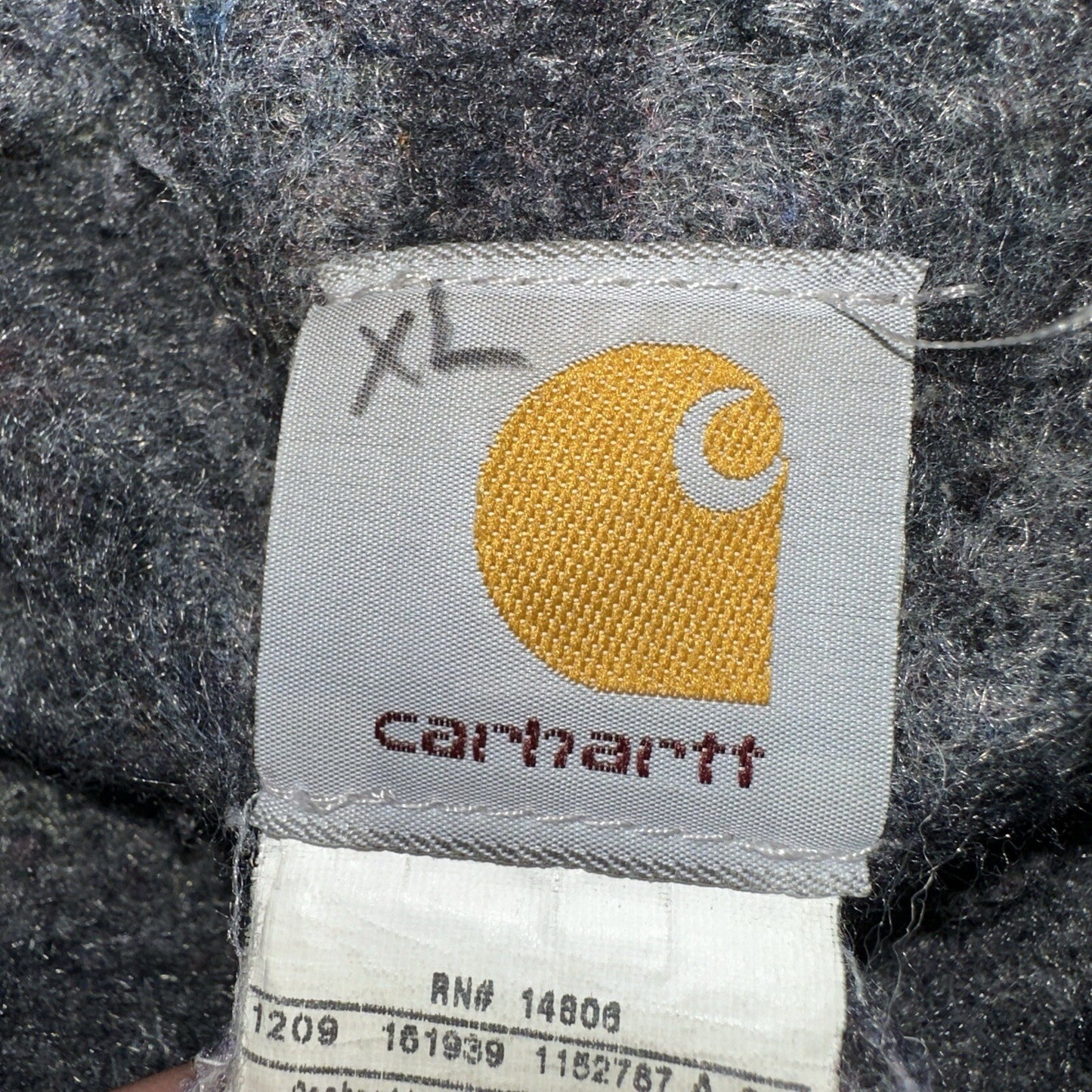 Carhartt VTG Jacket Mens 48 Black Detroit J01 Blanket Lined USA J97 BLK XL