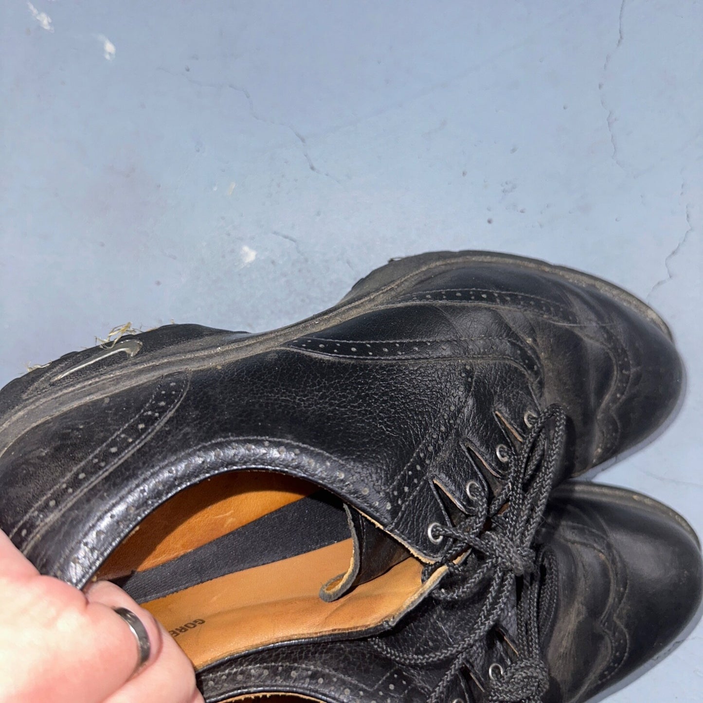 VTG Nike Kempshall Last Golf Shoes Mens 10 Black 90s 1998 Tiger Era Needs Clean