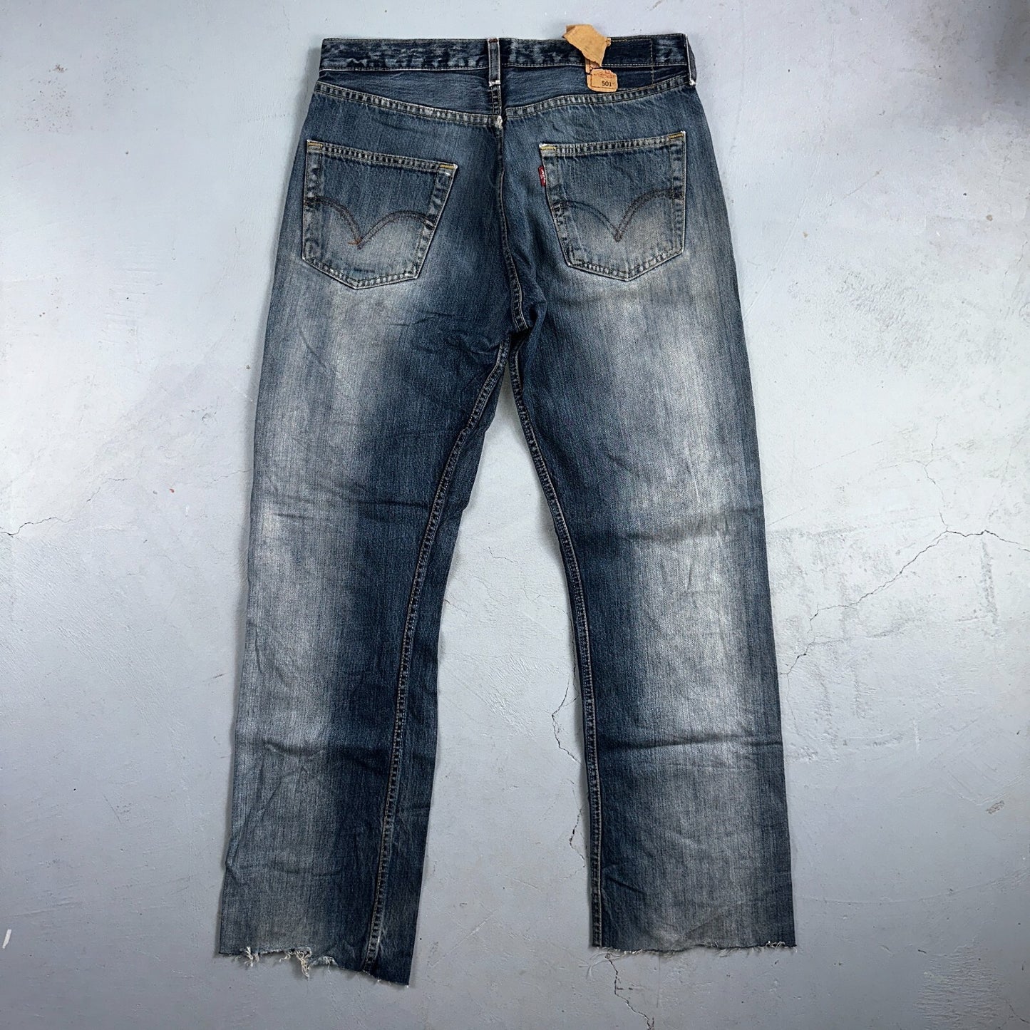 Levis 501 Vintage Y2K XX Straight Leg Jeans Blue Med Wash 33x34 Act 32x31