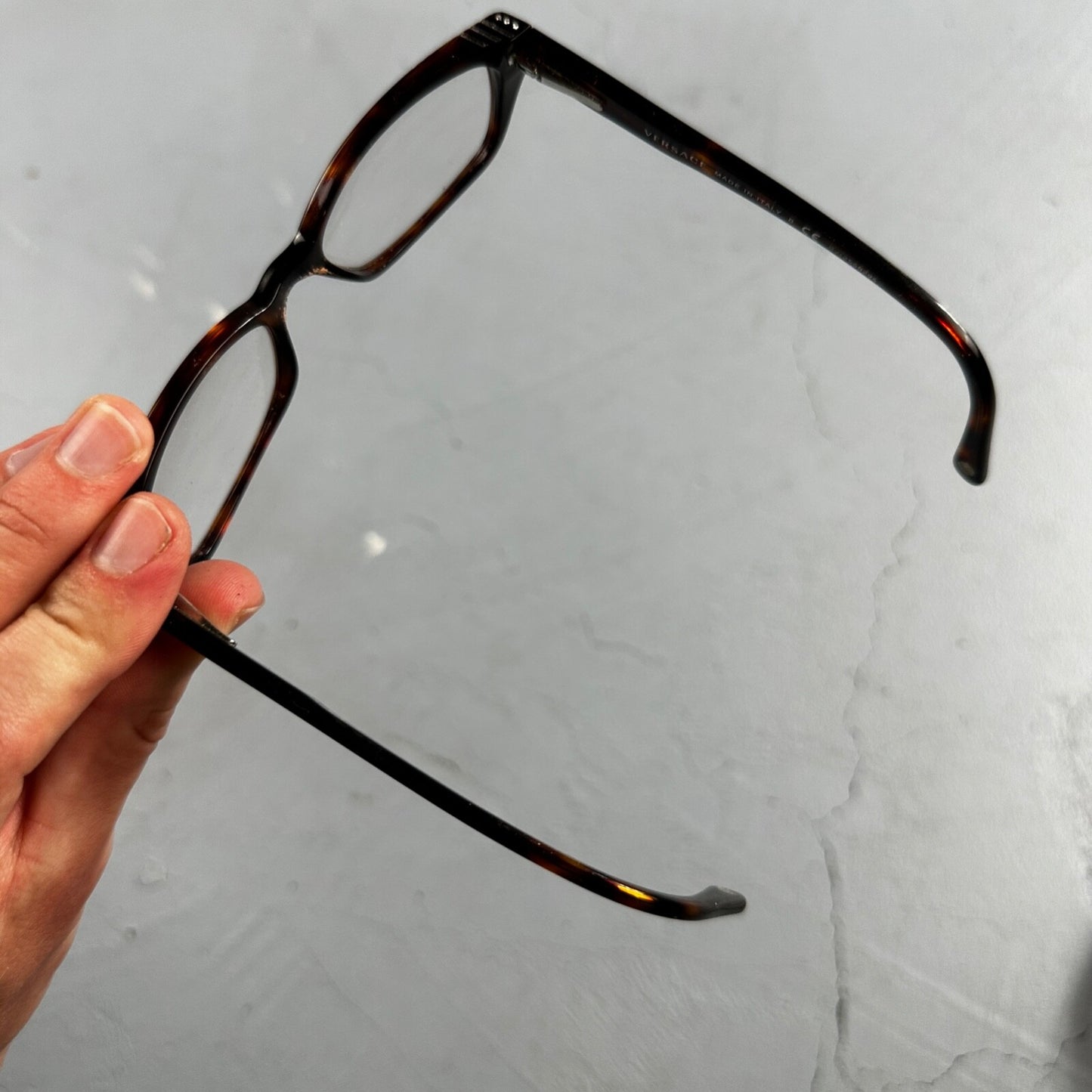 Versace MOD. 3150-B GB1 Square Brown Crystals Eyeglasses Optical Frame 51*16*135