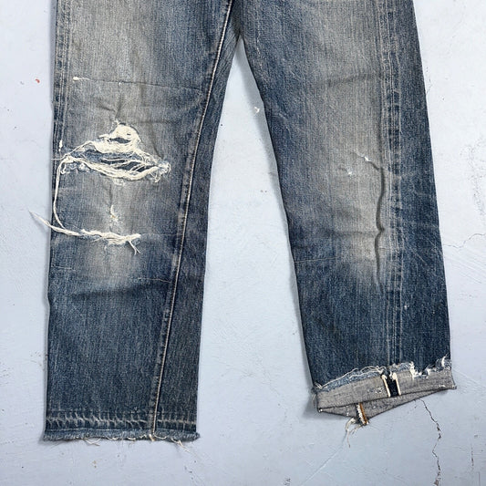 Levis 501 Big E Vintage 60s Redline Selvedge USA XX 1960s Jeans 66 Act 26x25