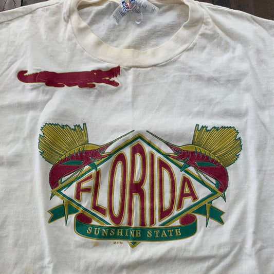 Florida Alligator T Shirt Crocodile Travel Rap 90s 80s Summer Beach Vibe Music