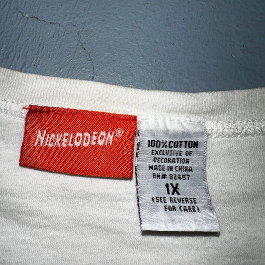 Nickelodeon Sponge Bob Patrick Star VTG T Shirt Best Friends White V Neck Womens