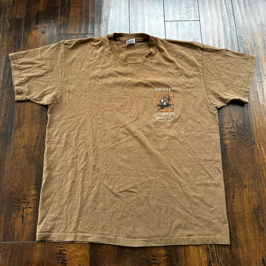 Boot Hill Dodge City Kansas Anvil Single Stitch Vintage T Shirt Rap Country Dog