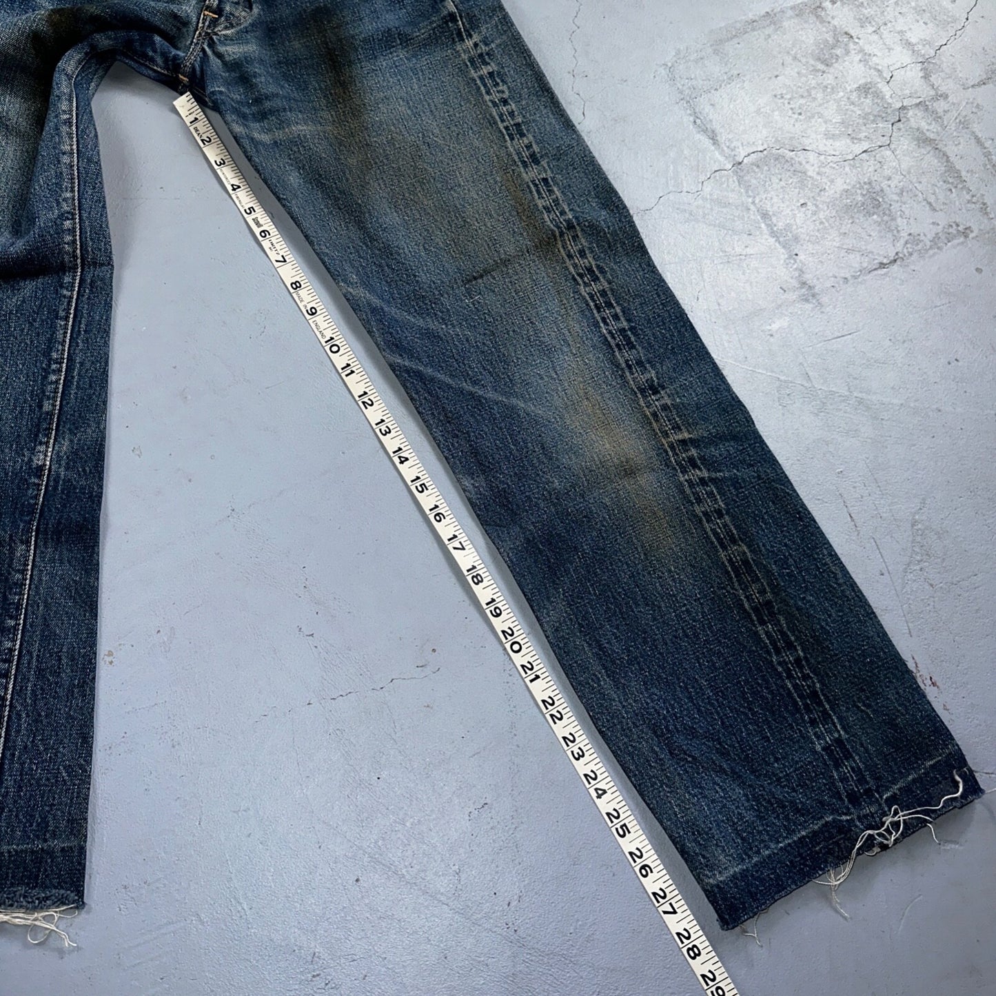 Levis 501 Big E Vintage 60s Redline Selvedge USA XX 1960s Jeans 27x30 Act 25x28