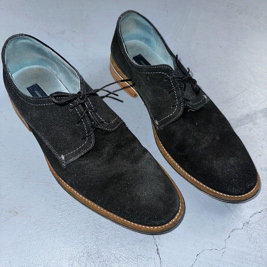 Giorgio Brutini Men’s Size 9 Black Suede Dress Shoes Classy Laces