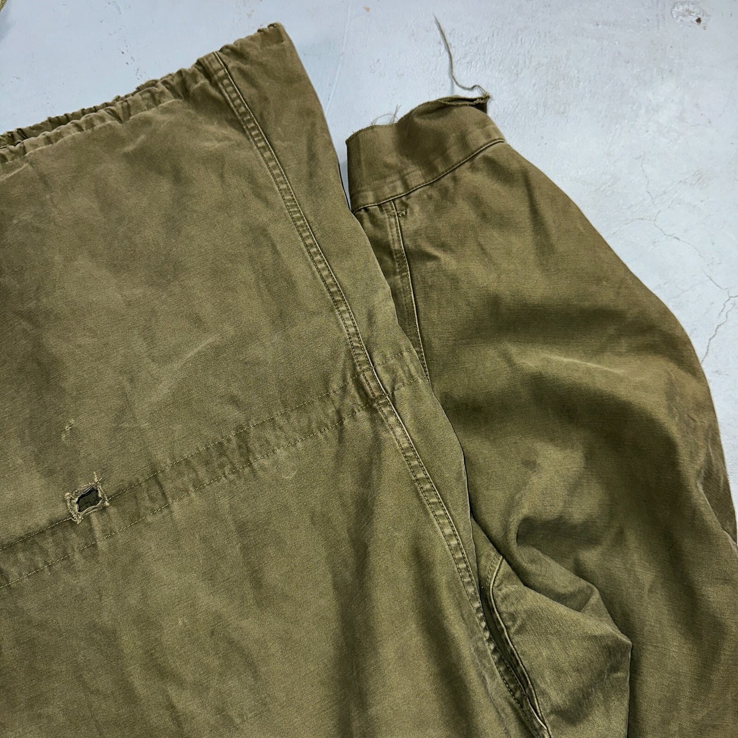 Vintage Military Jacket Green Button Up Vietnam Era 60s 70s M65 M1951 Parka