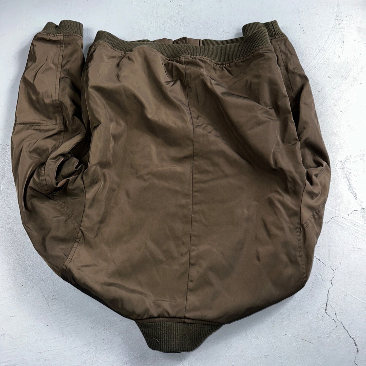 INC International Concepts Brown Bomber Jacket Mens S Full Zip Metallic