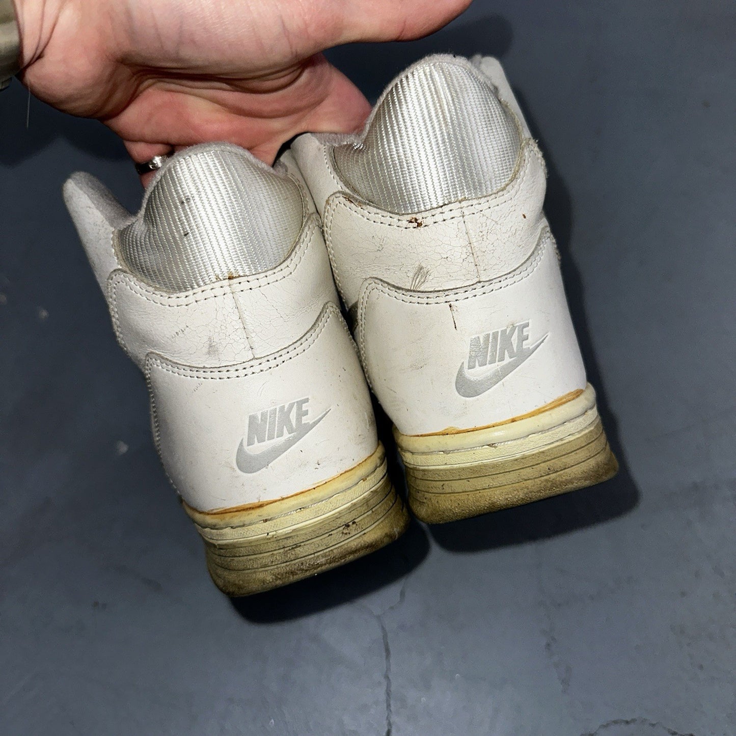 Nike Vintage 1990 Air Delta Force High Great Condition Men’s 8.5 Rare 90s White