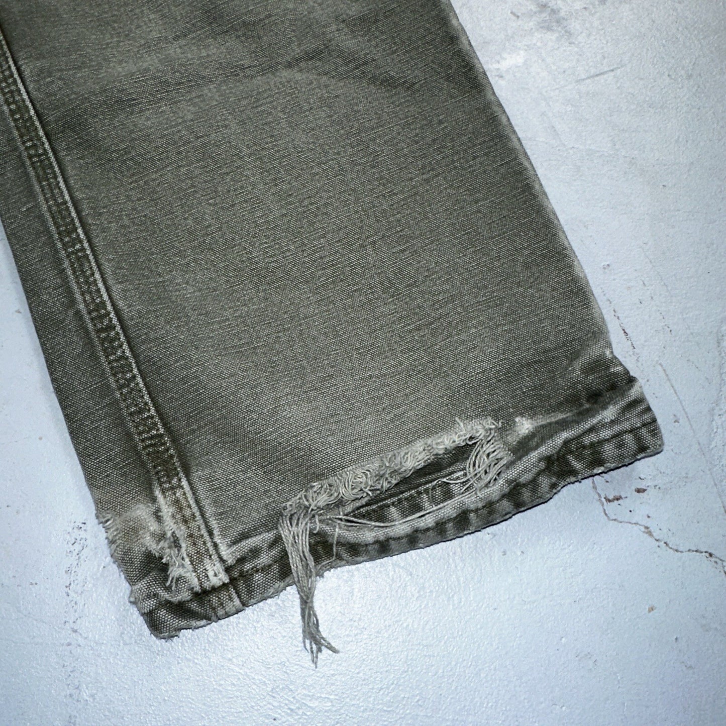 Carhartt VTG Double Knee Carpenter Pants USA B01 B136 MOS Green 31x30 Act 30x28