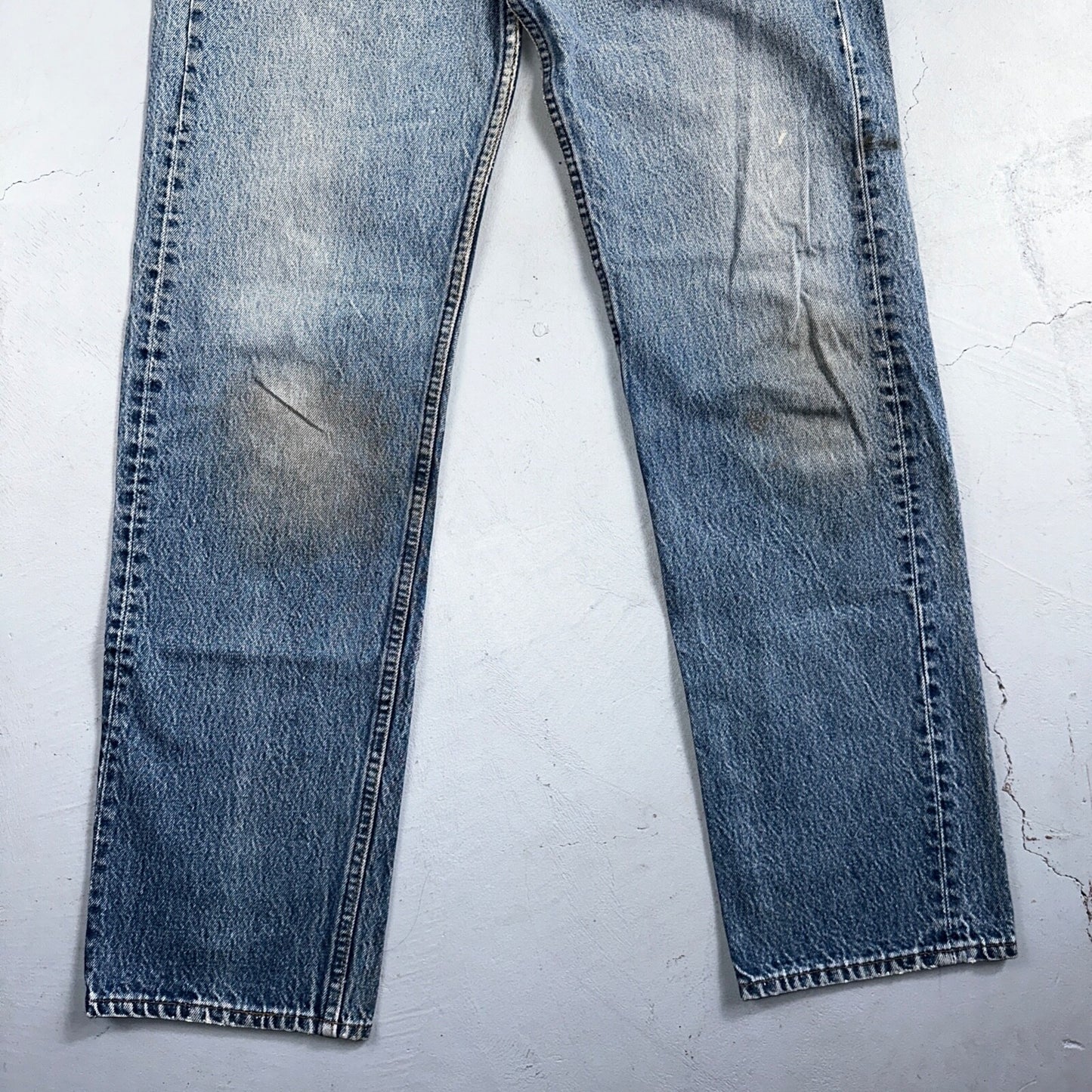 Levis 501 Vintage 90s USA XX Straight Leg Jeans 35x36 Blue Light Wash Act 32x32