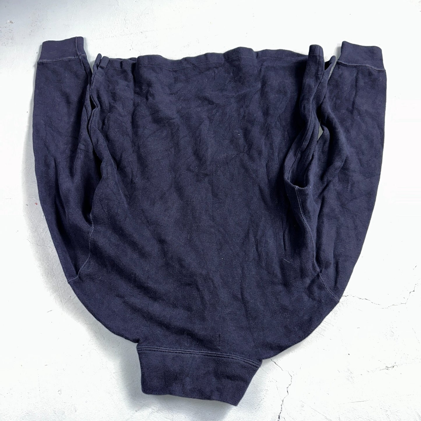 Polo Ralph Lauren Sweater VTG M Blue Cotton Long Sleeve Mock Neck Quarter Zip