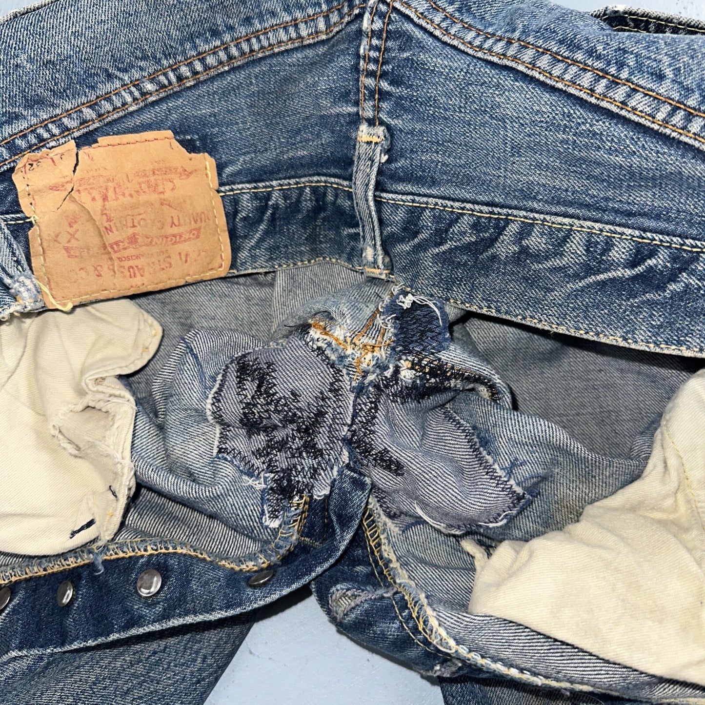 Levis 501 Big E Vintage 60s Redline Selvedge USA XX 1960s Jeans Act 28x28