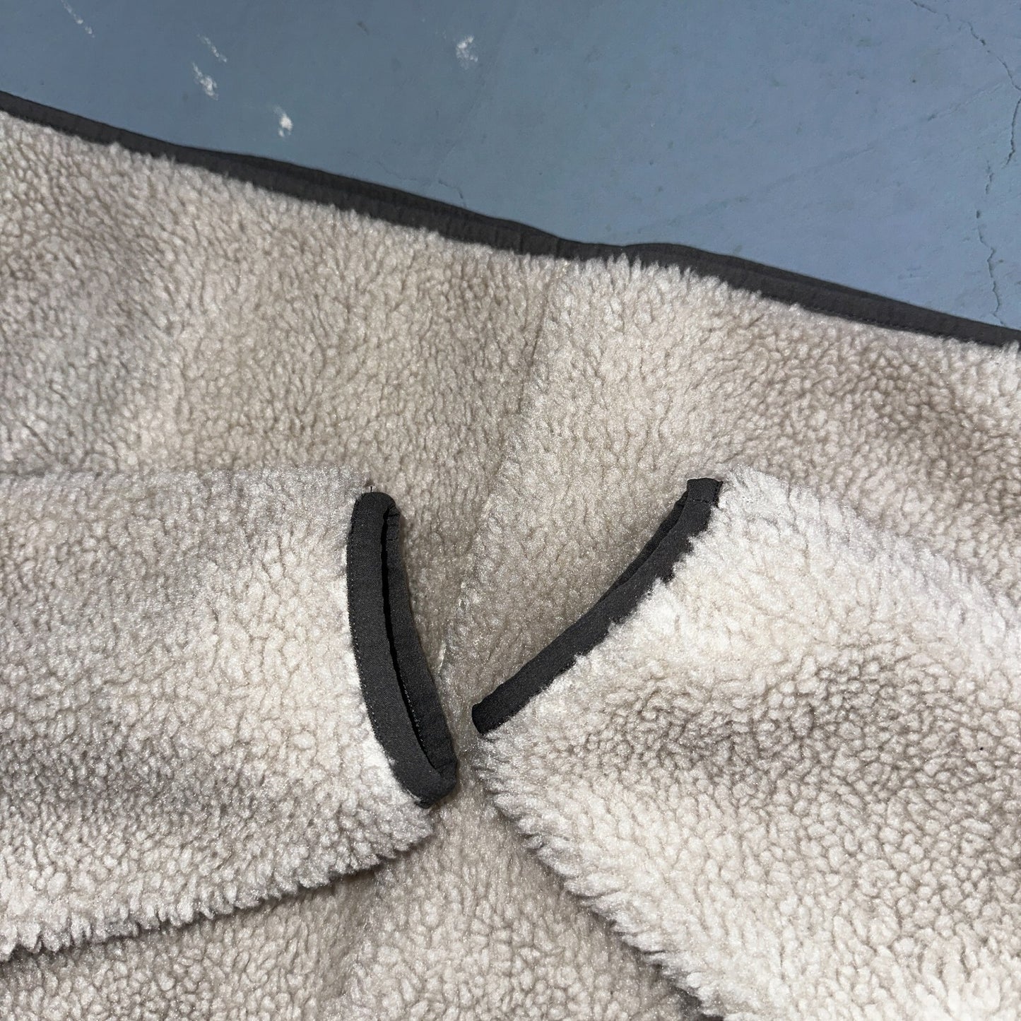 LL Bean Women's Sherpa Fleece Jacket Soapstone Grey Size Small Regular 515832