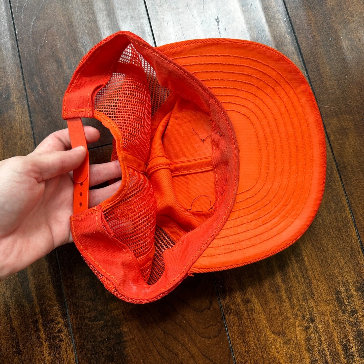 Master Hunter Orange VTG Hat Cap Snapback Oregon ORange Hunting Cool 80s