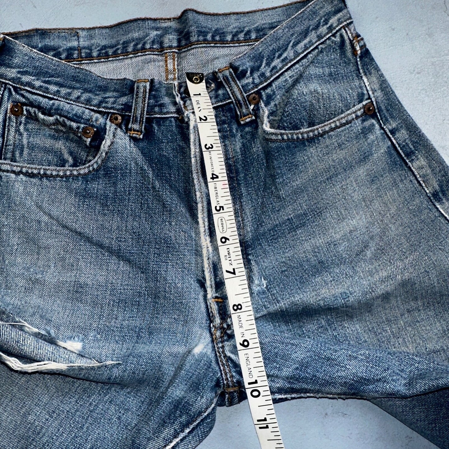 Levis 501 Big E Vintage 60s Redline Selvedge USA XX 1960s Jeans 28x34 Act 25x30