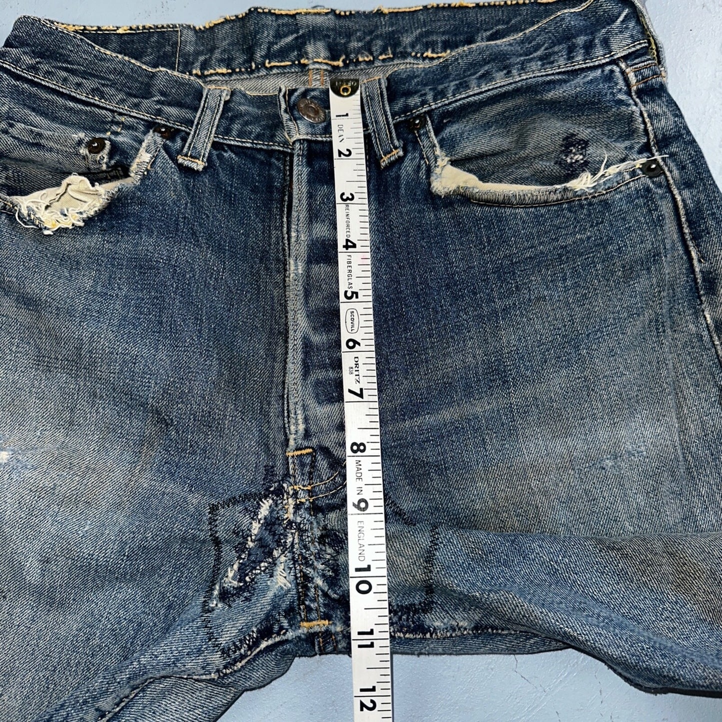 Levis 501 Big E Vintage 60s Redline Selvedge USA XX 1960s Jeans Act 28x28