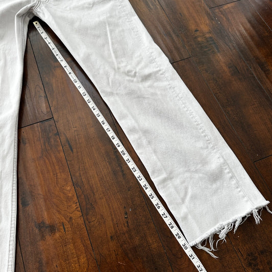 Vintage 90s Levis 501 USA 34x34 Tag Jeans 80s White Bleach Wash Act Worn 31x30