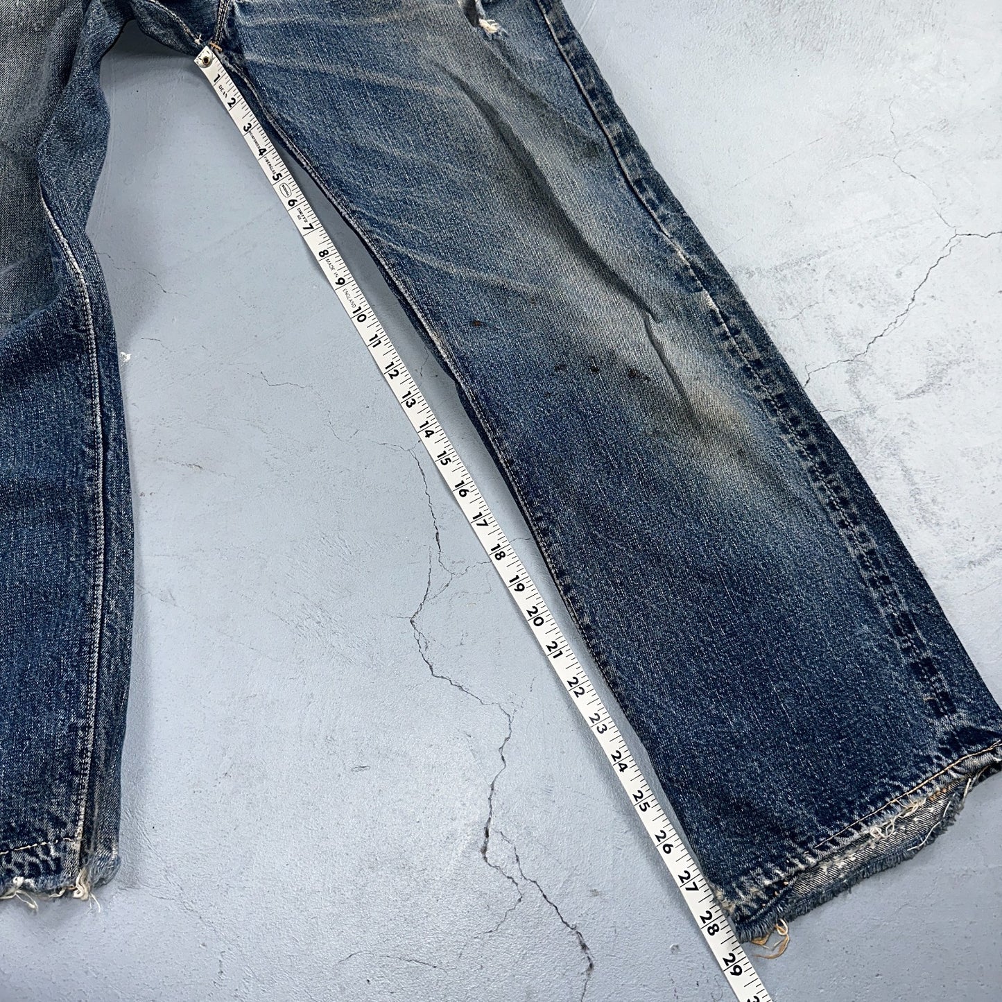Levis 501 XX Big E Vintage 40s Redline Selvedge USA XX 1940s 50s Jeans 29x28