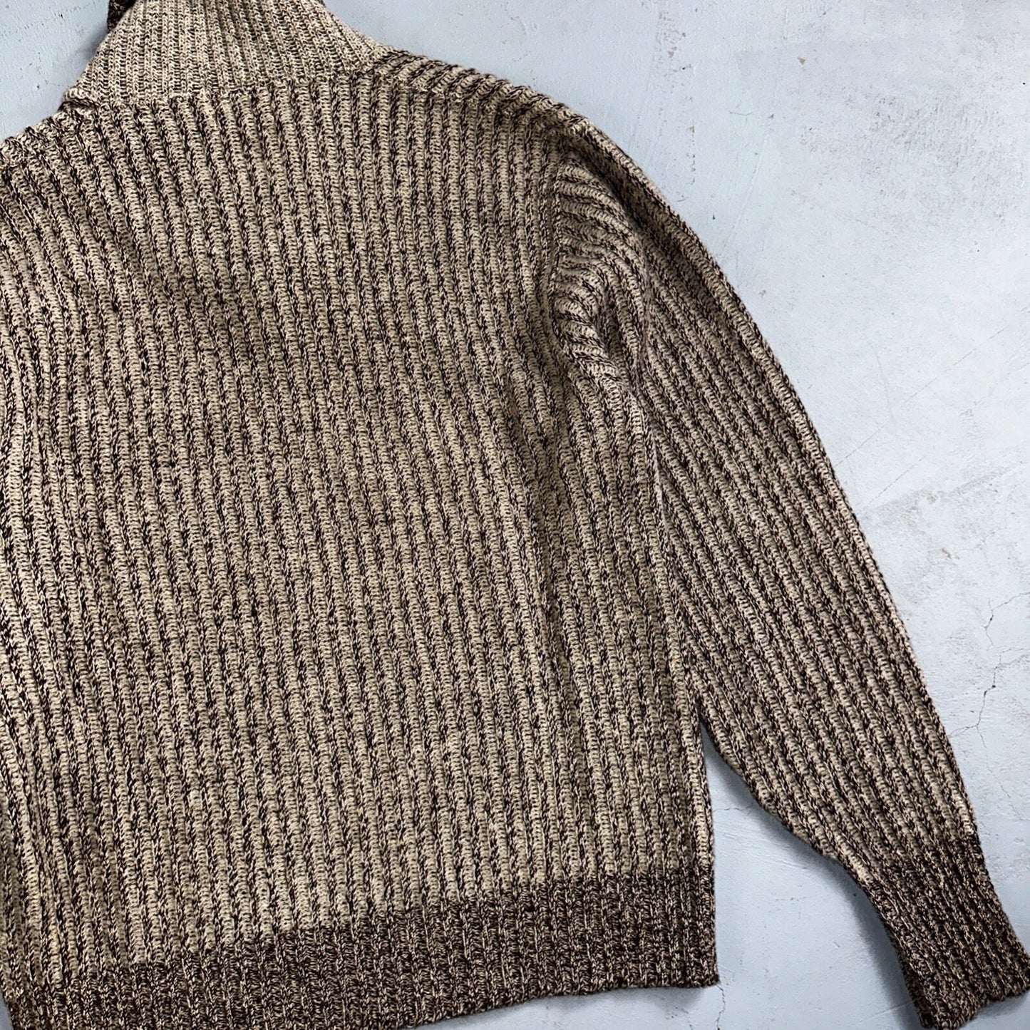 1950s Vintage Wool Pullover Sweater Shawl Novelty Walsted 44 Rockabilly 50s 60s