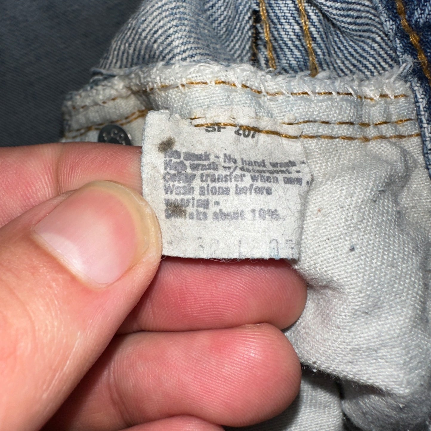 Levis 501 Vintage 80s Redline Selvedge USA Light Jeans Thrashed 32x36 Act 29x32