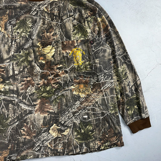 Vintage Clarkfield Outdoors True Timber Camo Hunting Shirt USA Made XL Oregon
