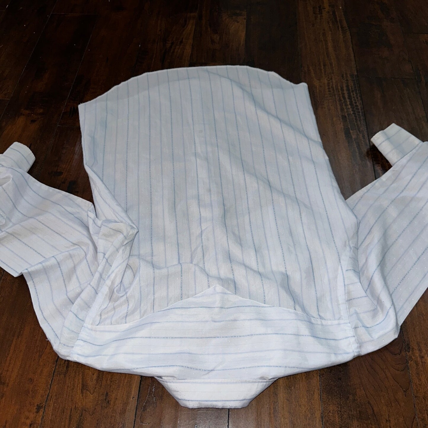 VTG Wrangler Shirt 16-34 Button PEARL SNAP USA Cowboy Cut X-Long Tail Stripe