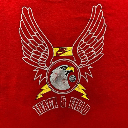 Vintage Nike T Shirt USA 90s Eagles Rare Track And Field Marathon Oregon Geisha