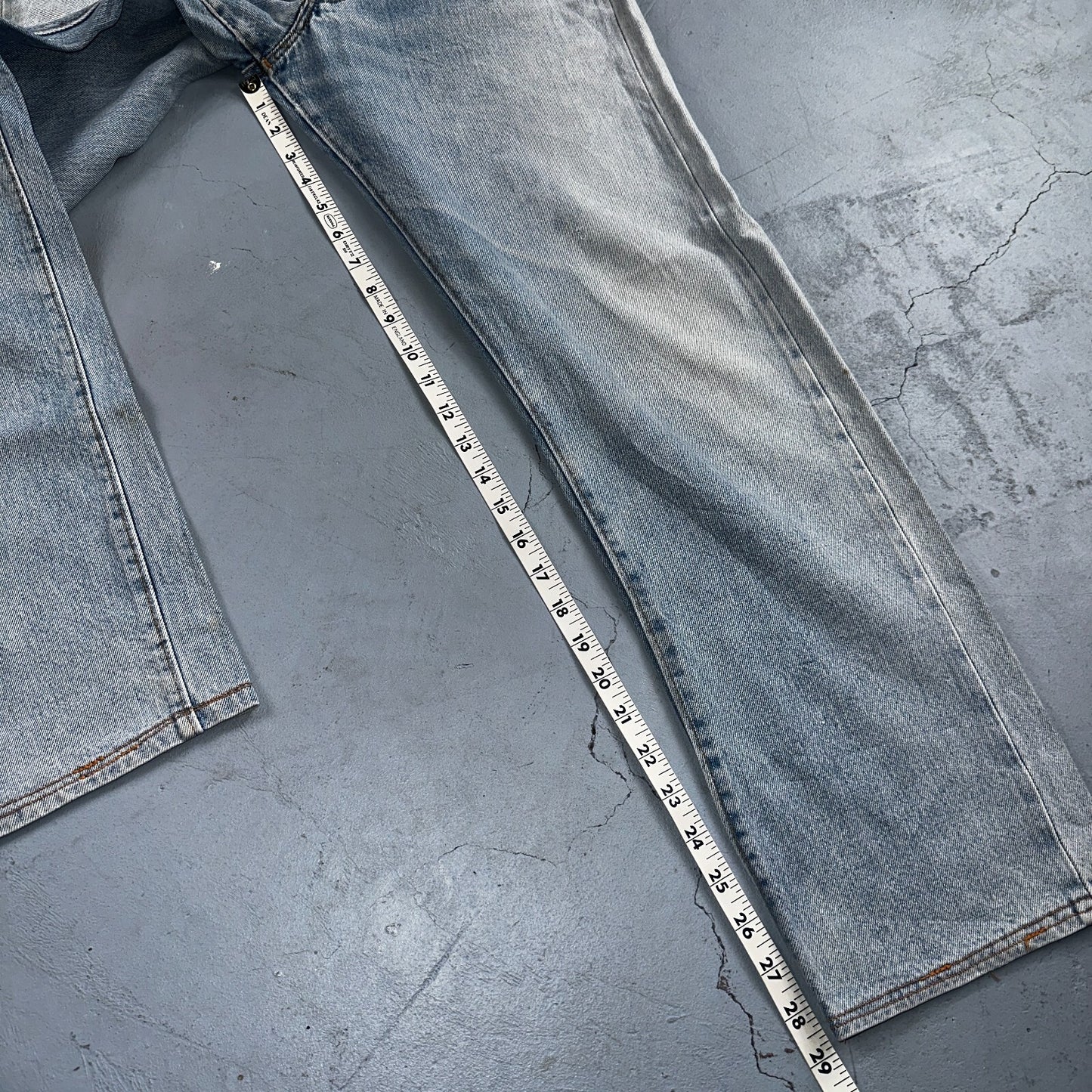 Levis 501 Vintage 80s Redline Selvedge USA XX Jeans Light Wash 1980s Act 30x29