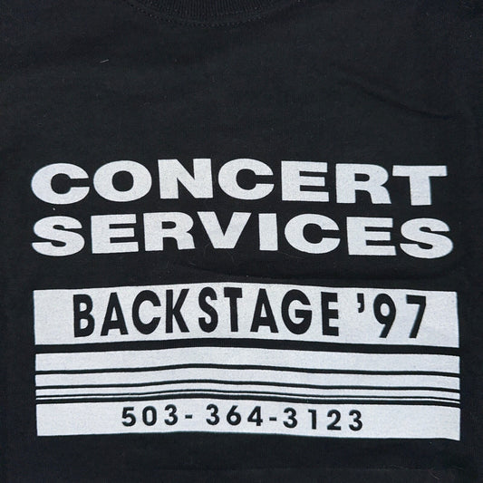 Concert Services Music Promo VTG T Shirt Band PDX Portland Oregon 90s Grunge