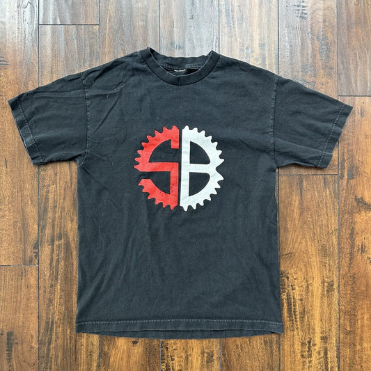 Santiam Bicycle Vintage T Shirt Biking Fun Sports Graphic Gym Running Black Y2K