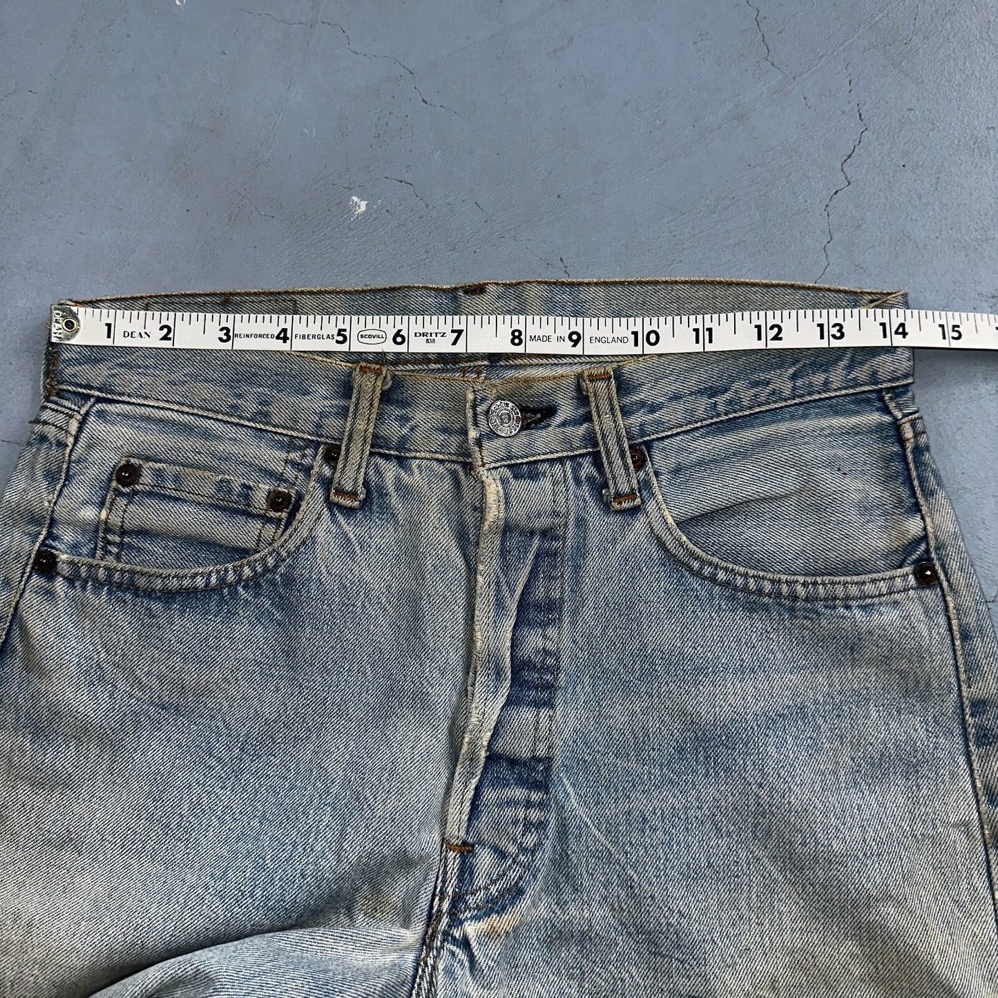 Levis 501 Vintage 80s Redline Selvedge USA XX Jeans Light Wash 1980s Act 28x29