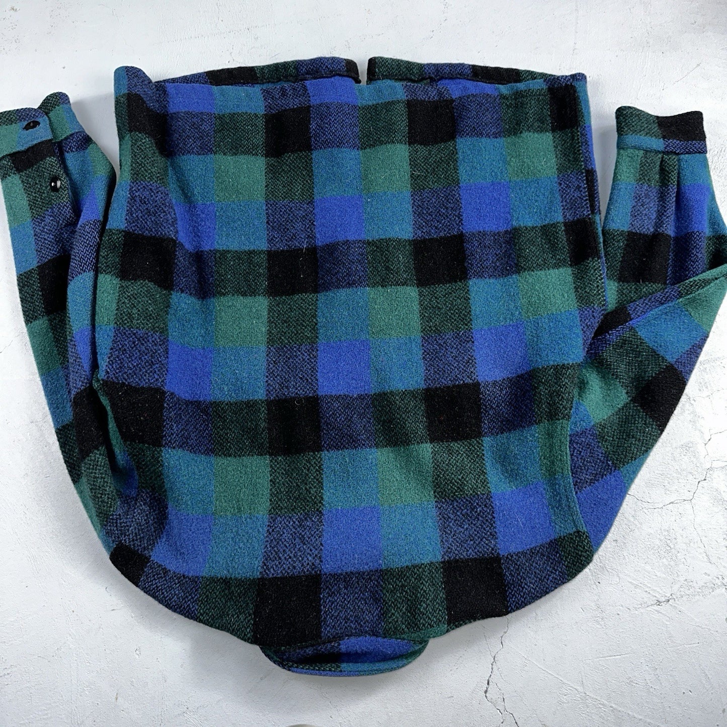 Brent Montgomery Ward Vintage 50s 60s Wool Mackinaw Plaid Full Zip Jacket L