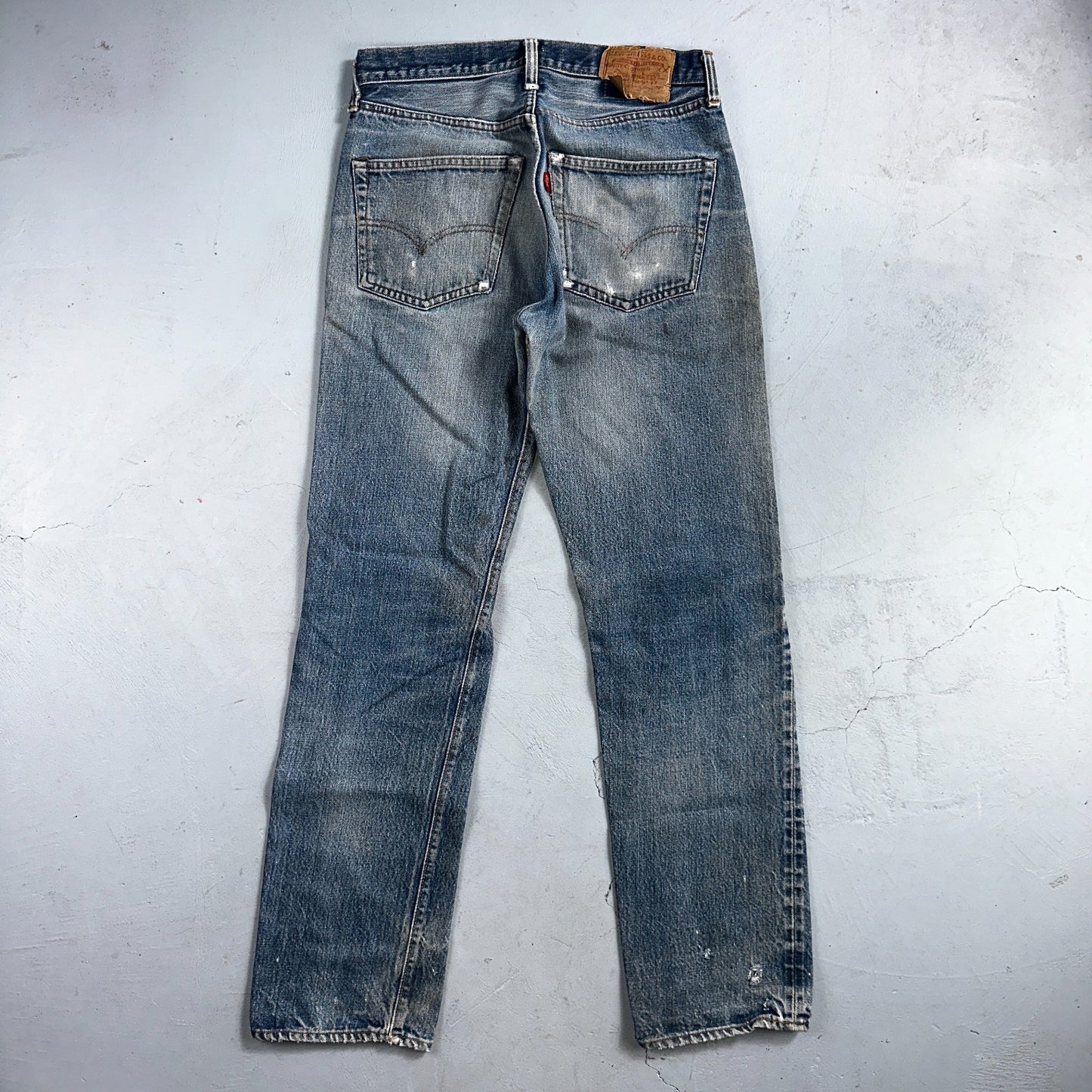 Levis 501 Vintage 80s Redline Selvedge USA XX Jeans Light Wash 32x36 Act 30x31