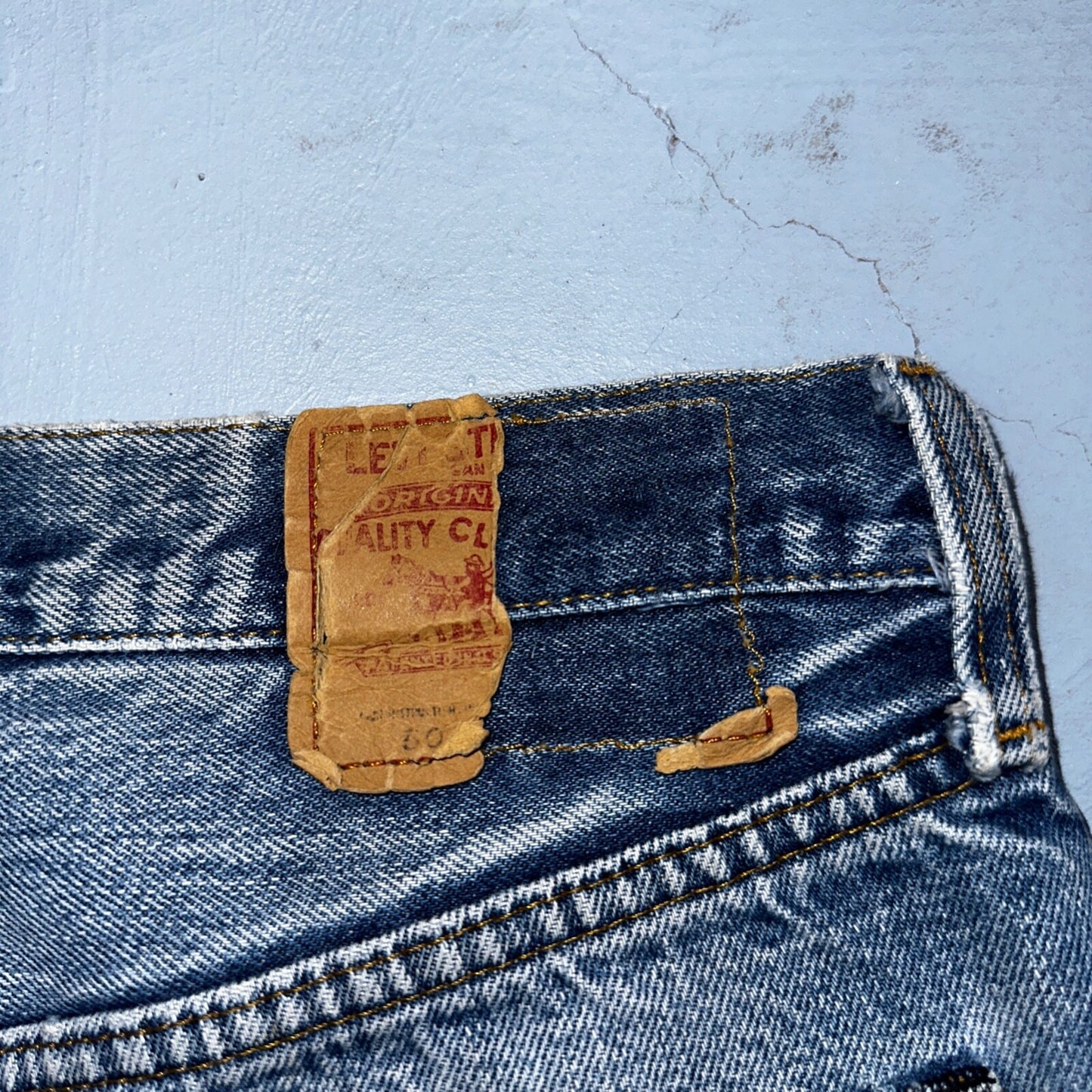 Levis 501 Vintage 80s Redline Selvedge USA XX Jeans Light Wash 1980s Act 28x32