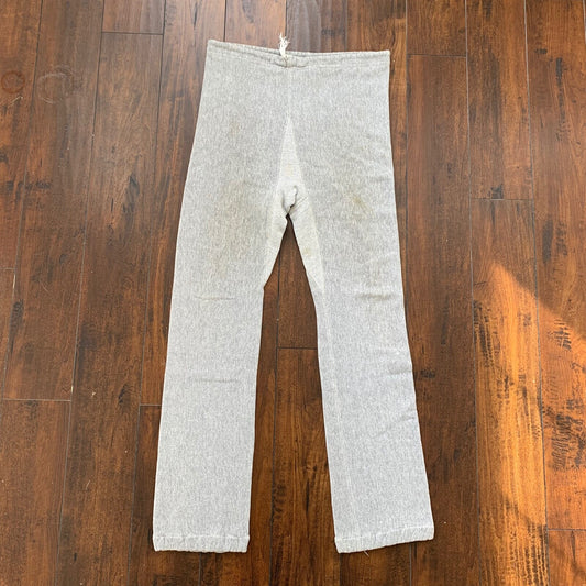 Vintage 70s Champion Reverse Weave Gray Pants Single Color Hoodie Blank RARE