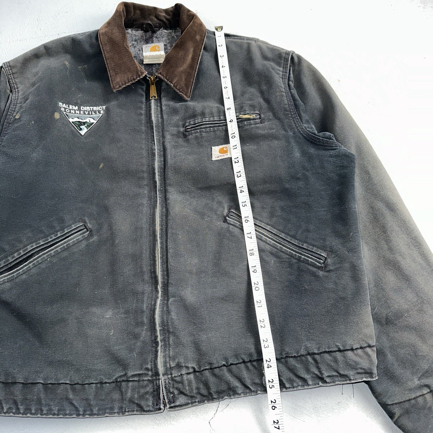 Carhartt VTG Jacket Mens 48 Black Detroit J01 Blanket Lined USA J97 BLK XL